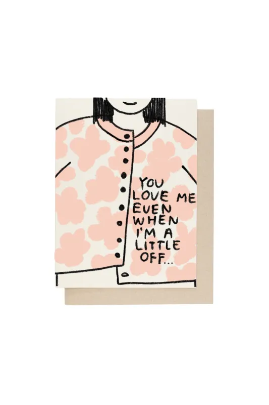 A Little Off Card sold by Jones