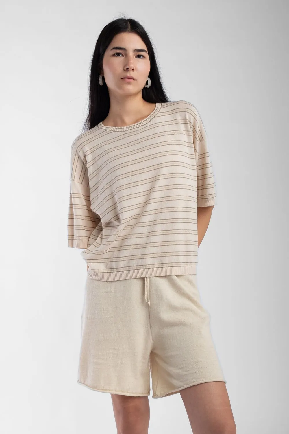 Extrafine Knit Tee - Stripe sold by Jones product image thumbnail 4