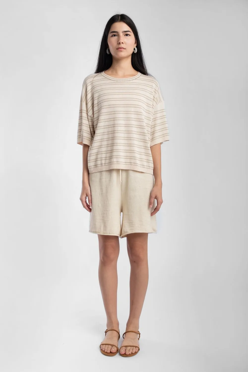 Extrafine Knit Tee - Stripe sold by Jones