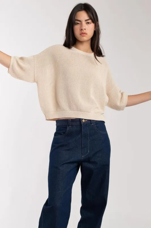 Mesh Tee - Cream made by Micaela Greg