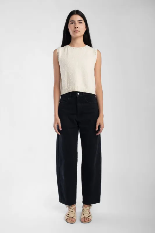 Boucle Tank - Cream made by Micaela Greg