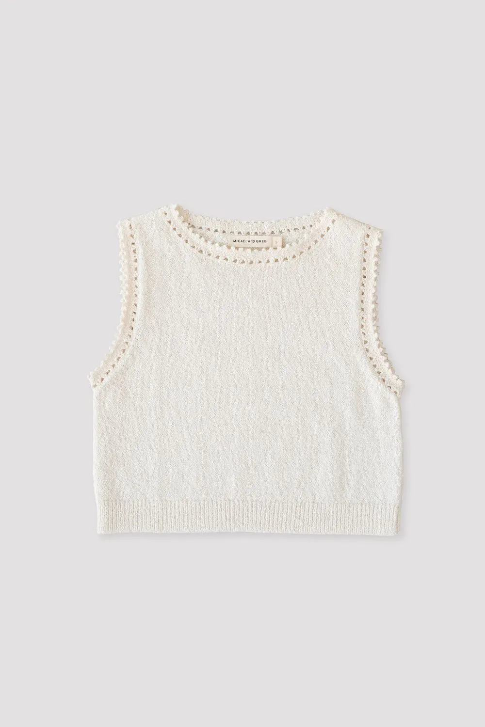 Boucle Tank - Cream sold by Jones product image thumbnail 2