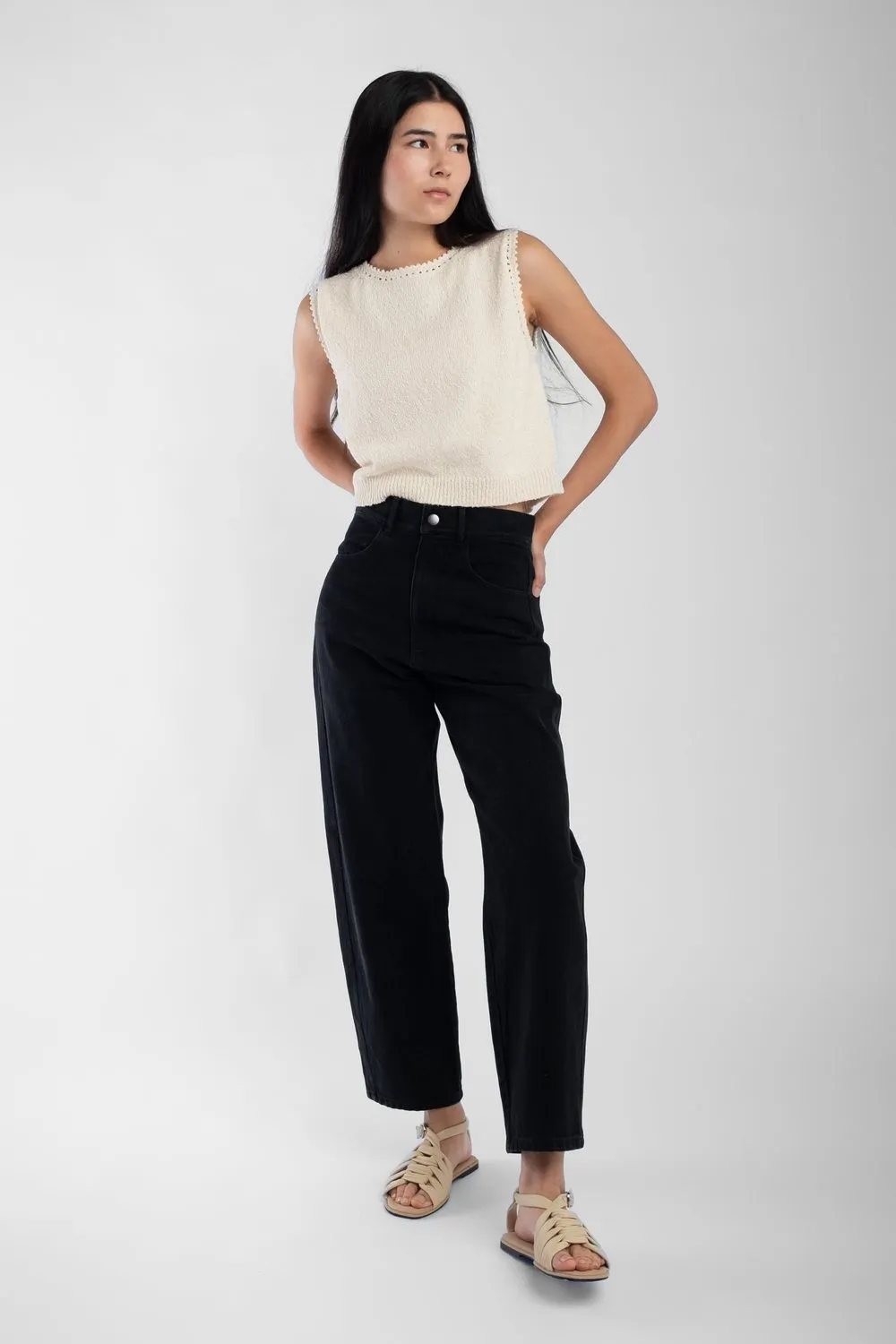 Boucle Tank - Cream sold by Jones product image thumbnail 4