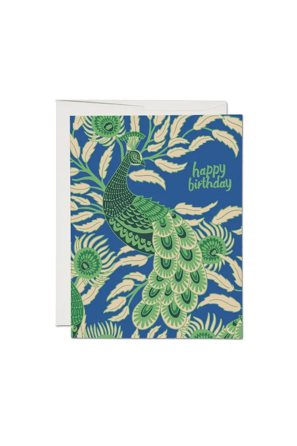 Birthday Peacock Card sold by Jones