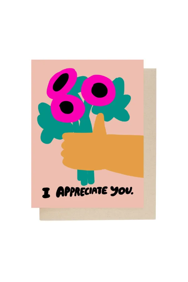 I Appreciate You Card sold by Jones