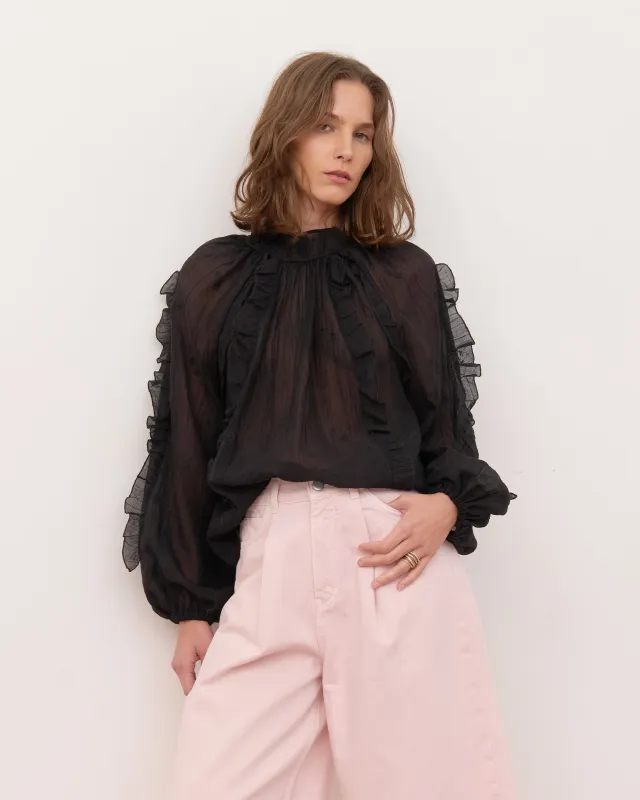 Priscilla Shirt - Black made by Jones