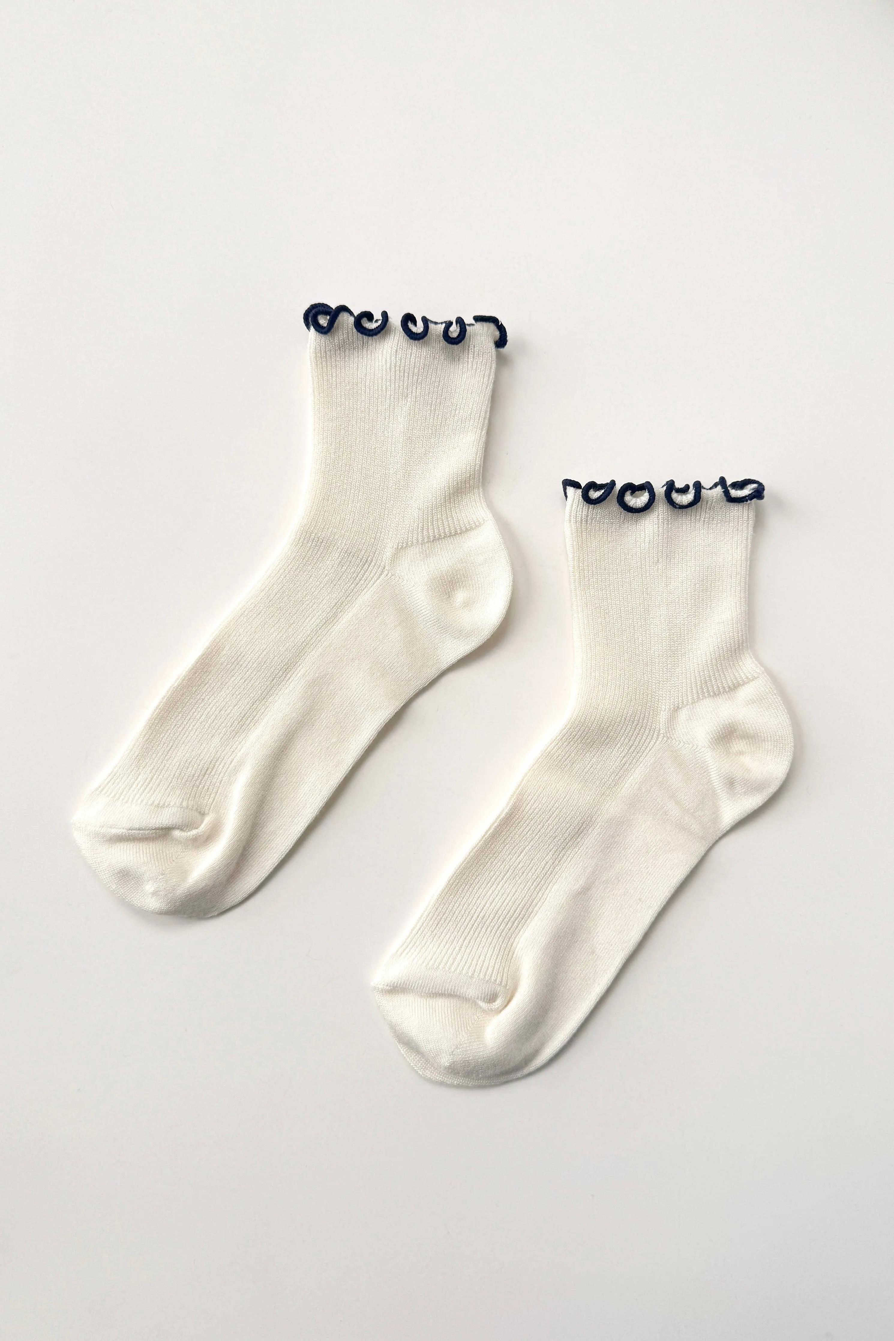 The Petite Ruffled Modal Socks sold by Jones