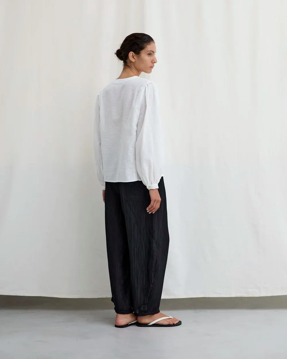 Rodas Blouse - White Check sold by Jones product image thumbnail 4