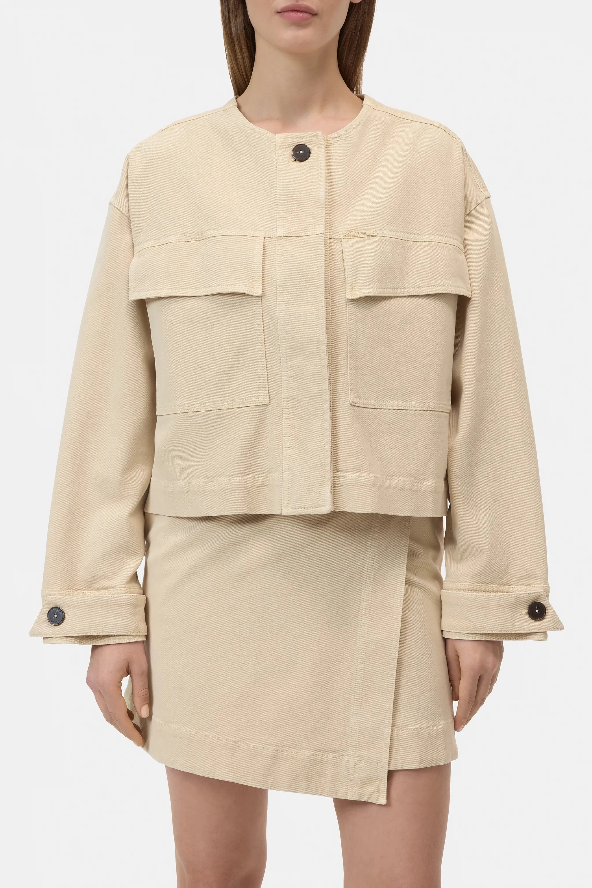 Cropped Utility Jacket - Camel Beige sold by Jones product image thumbnail 5