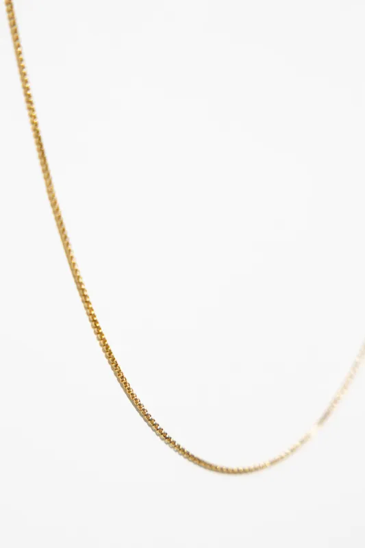 14K Thick Solid Gold Box Chain made by Jones