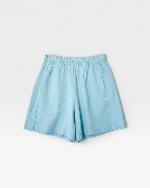 Flared Basketball Shorts - Sky Blue made by Le Bon Shoppe