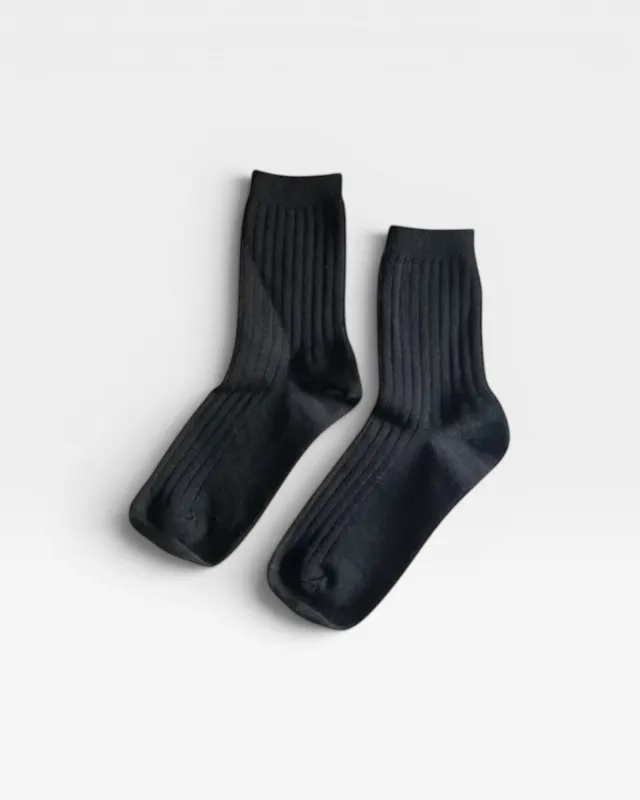 Her Socks - True Black made by Le Bon Shoppe