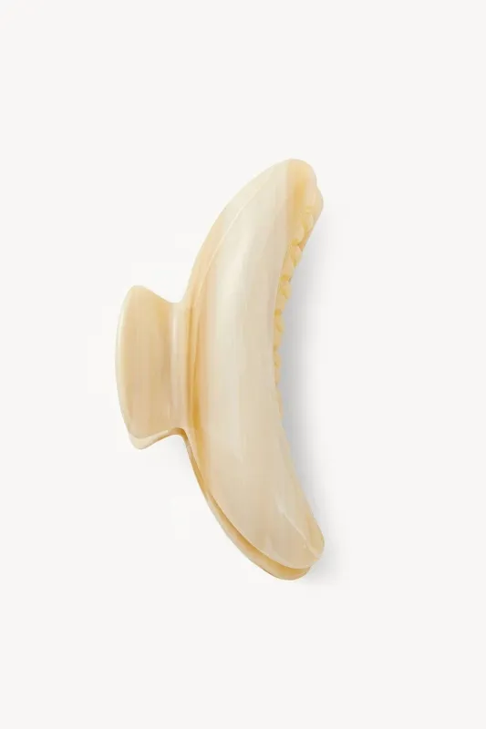 Jumbo Heirloom Claw Clip in Alabaster made by Machete
