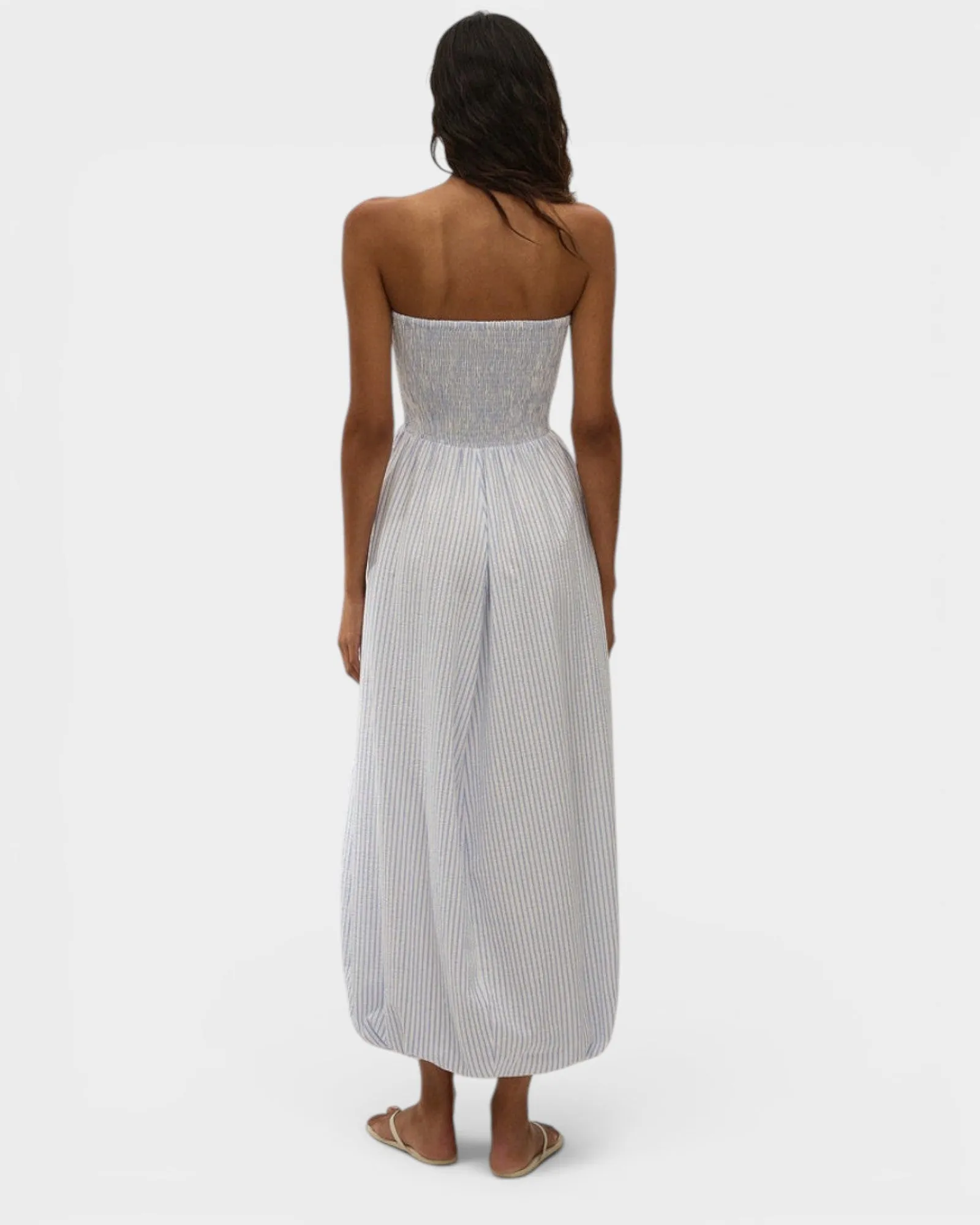 Lunaire Midi Dress Carmen Stripe - Light Blue sold by Jones product image thumbnail 2