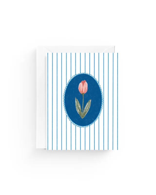 Striped Tulip Card made by Jones
