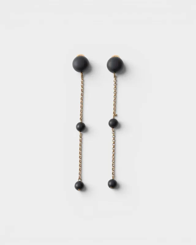 Morse Earring - Matte Black made by Rachel Comey
