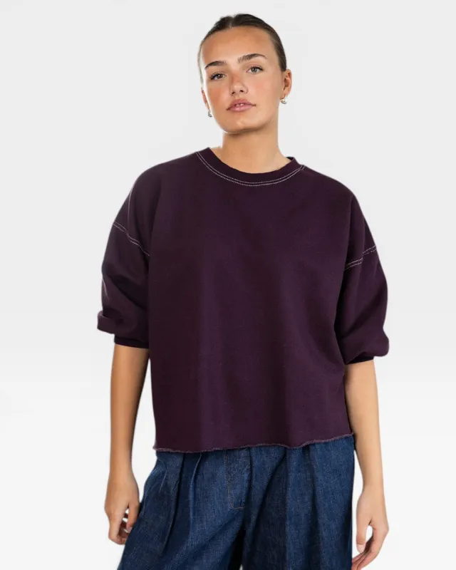 Fond Sweatshirt - Plum made by Rachel Comey