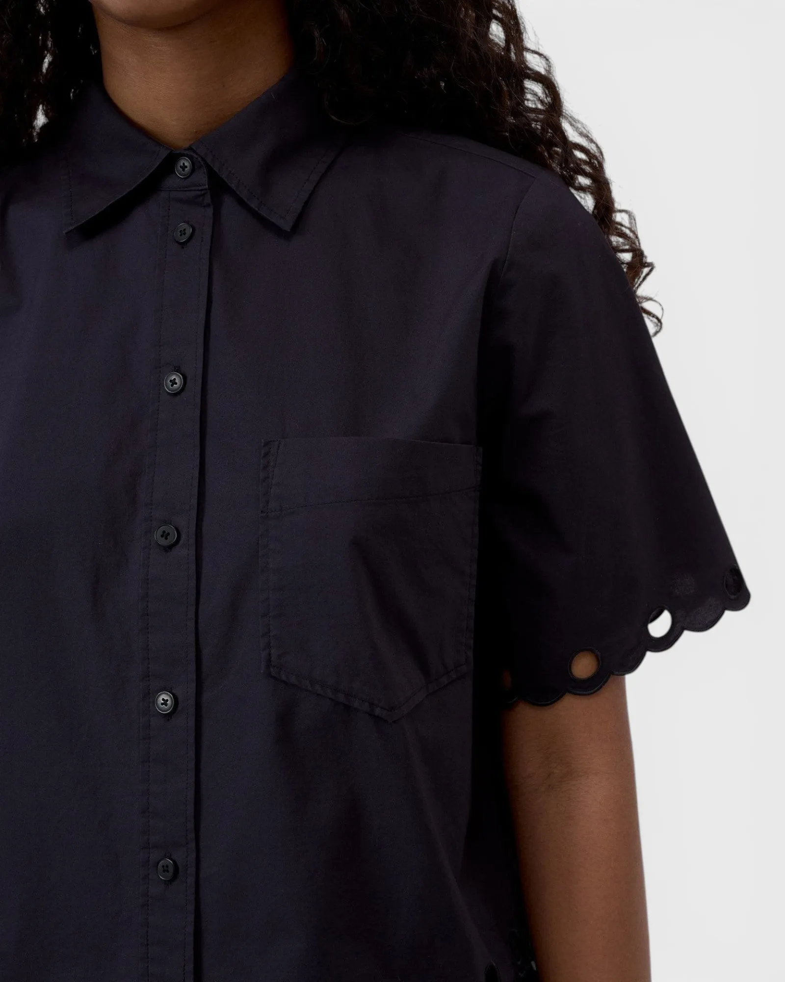 Embroidered Short Sleeve Shirt - Black sold by Jones product image thumbnail 4