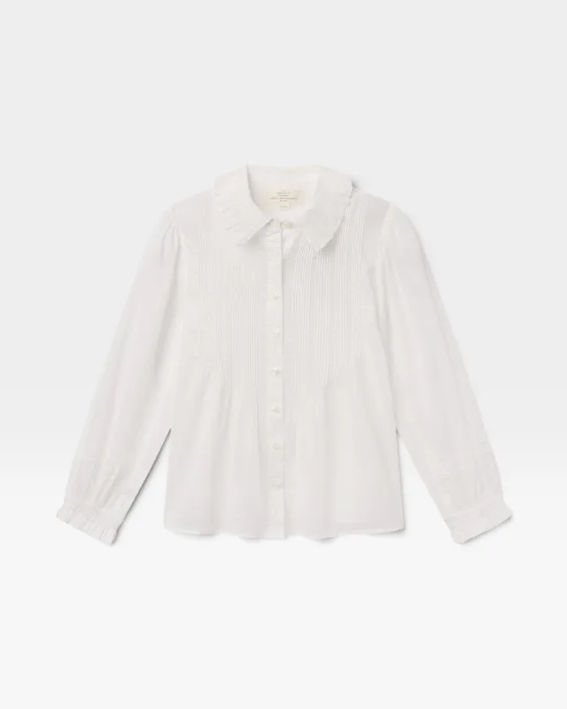 Francesca Blouse - White Voile made by Trovata