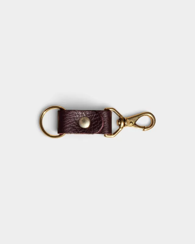 Keychain - Plum Leather made by PRIMECUT