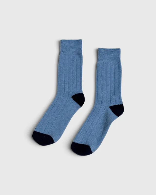 Classic Cashmere Socks - Bluebell made by Le Bon Shoppe