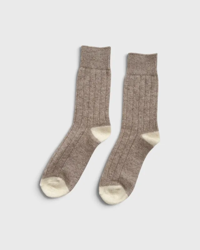 Classic Cashmere Socks - Fawn made by Le Bon Shoppe