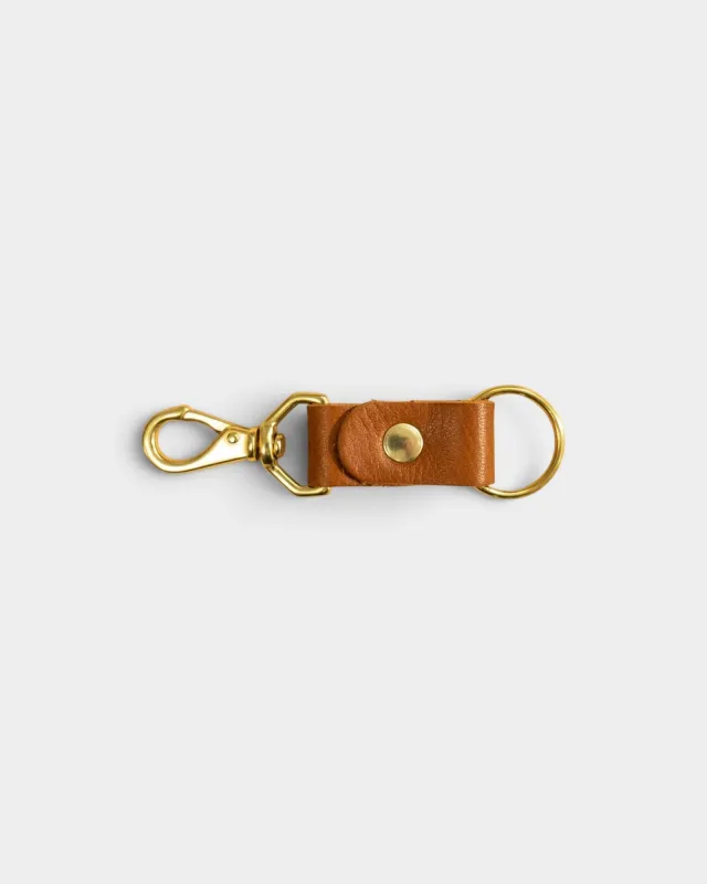 Keychain - Cognac Leather made by PRIMECUT