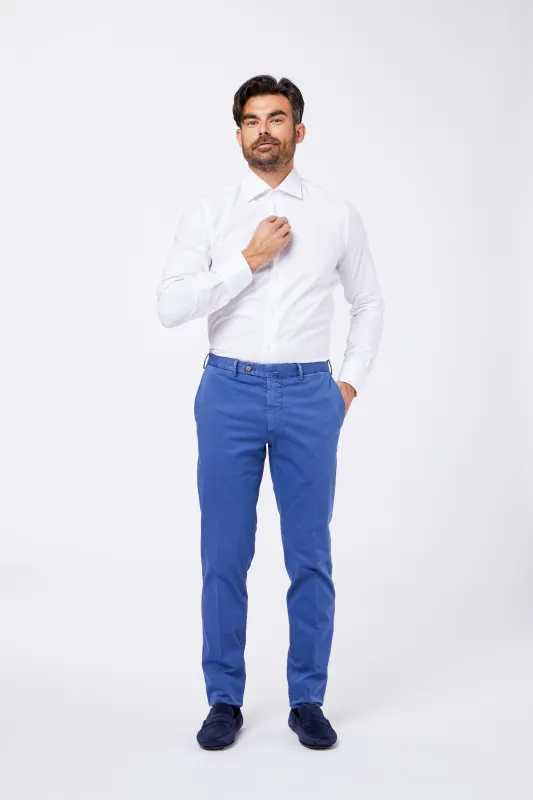 Camicia Bianca Pint Point Unito Collo Mezzo Francese made by principe di firenze