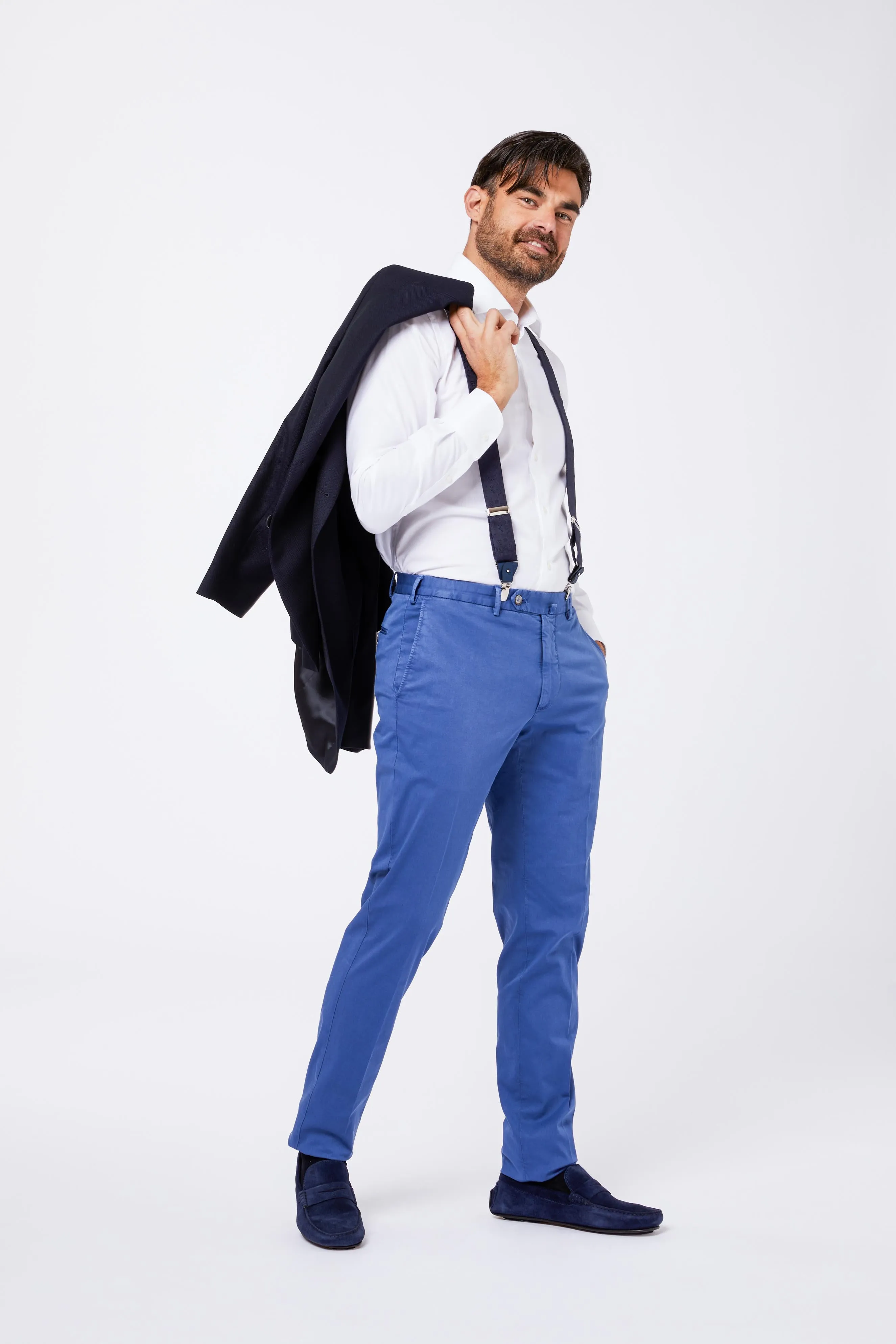 Camicia Bianca Pint Point Unito Collo Mezzo Francese sold by principe di firenze product image thumbnail 2