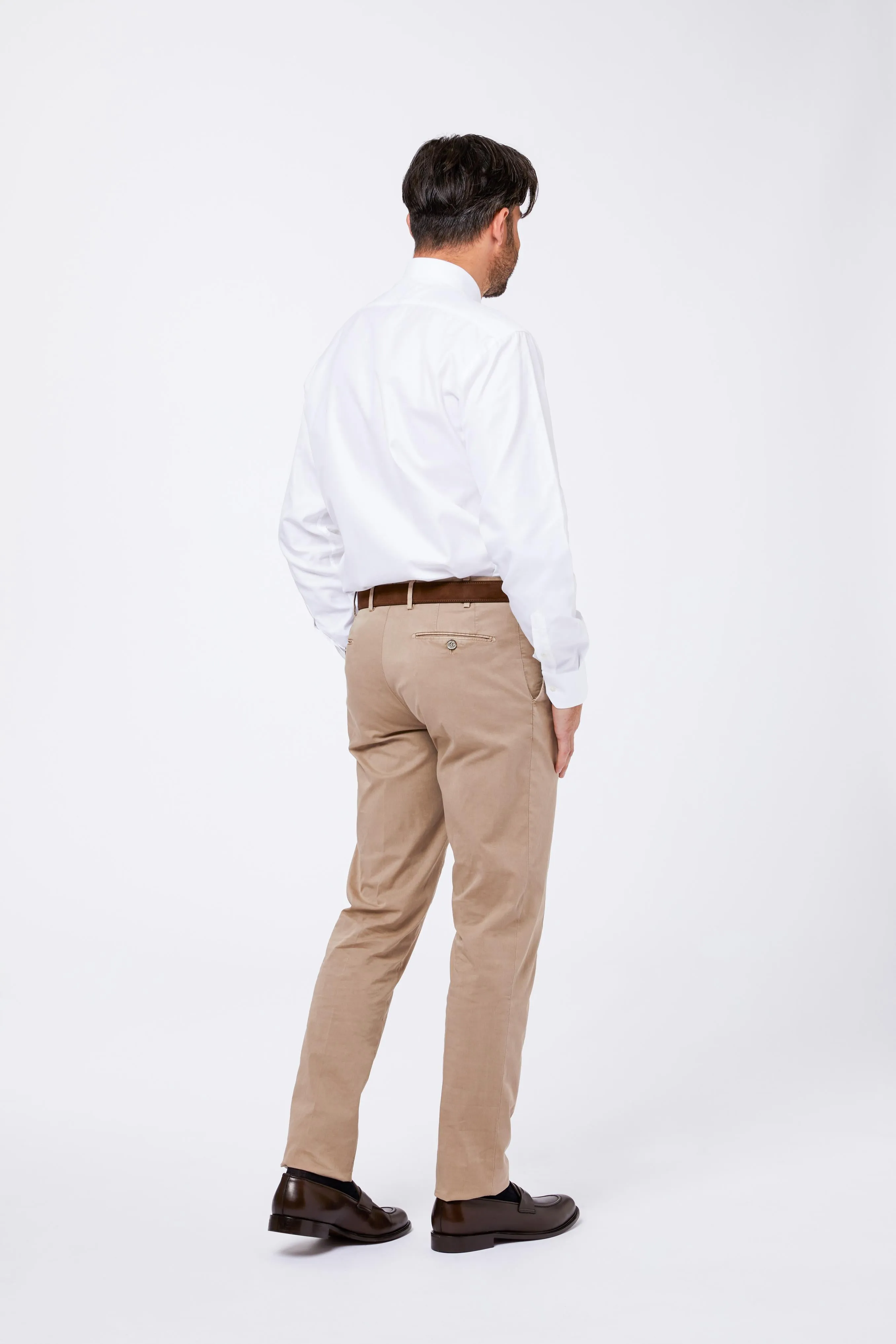 Camicia Bianca Cotone Collo Mezzo Francese sold by principe di firenze product image thumbnail 3