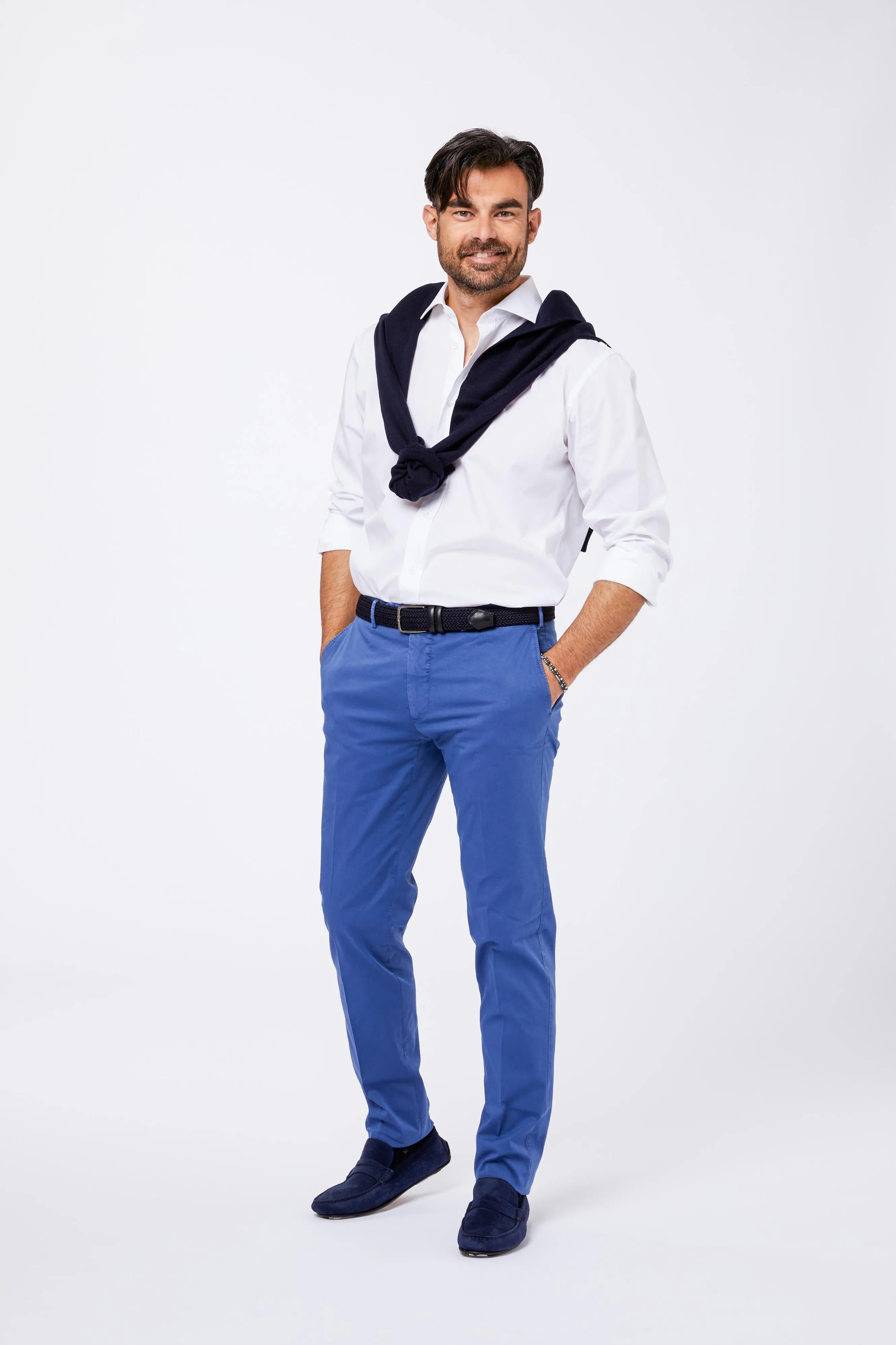 Camicia Bianca Cotone Popeline Collo Francese sold by principe di firenze product image thumbnail 2