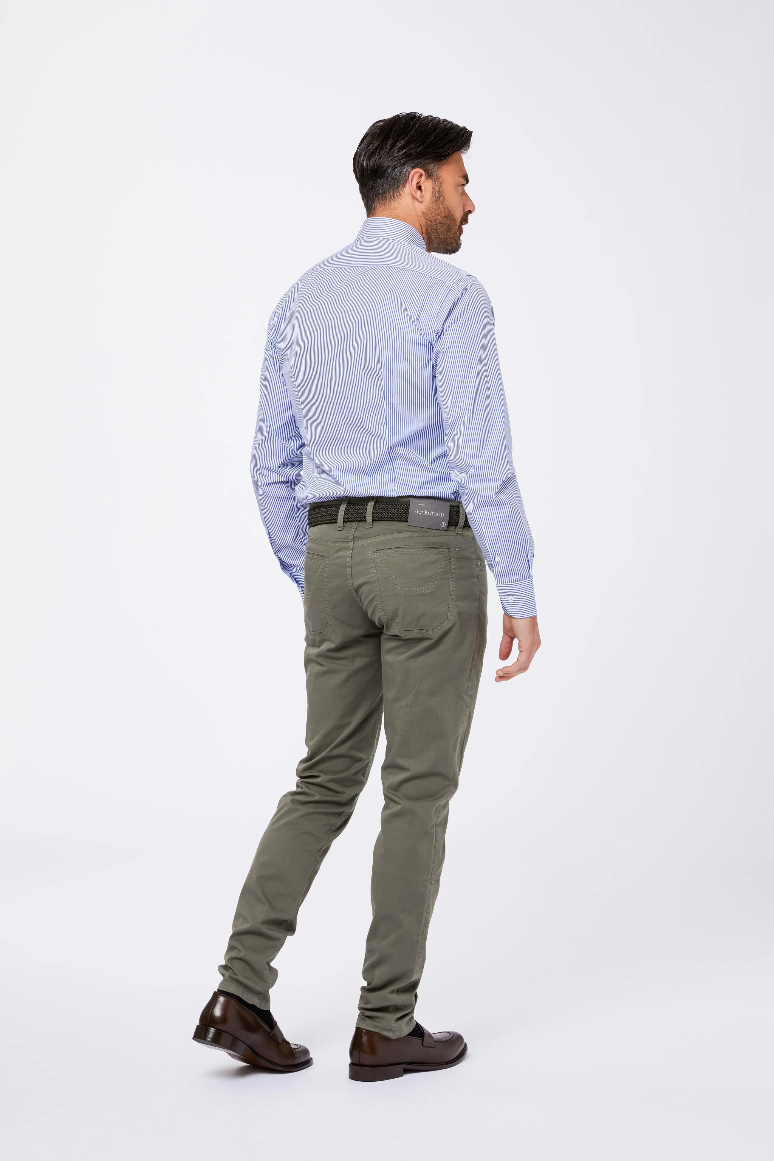 Camicia Azzurra Popeline Bastone Collo Mezzo Francese sold by principe di firenze product image thumbnail 3