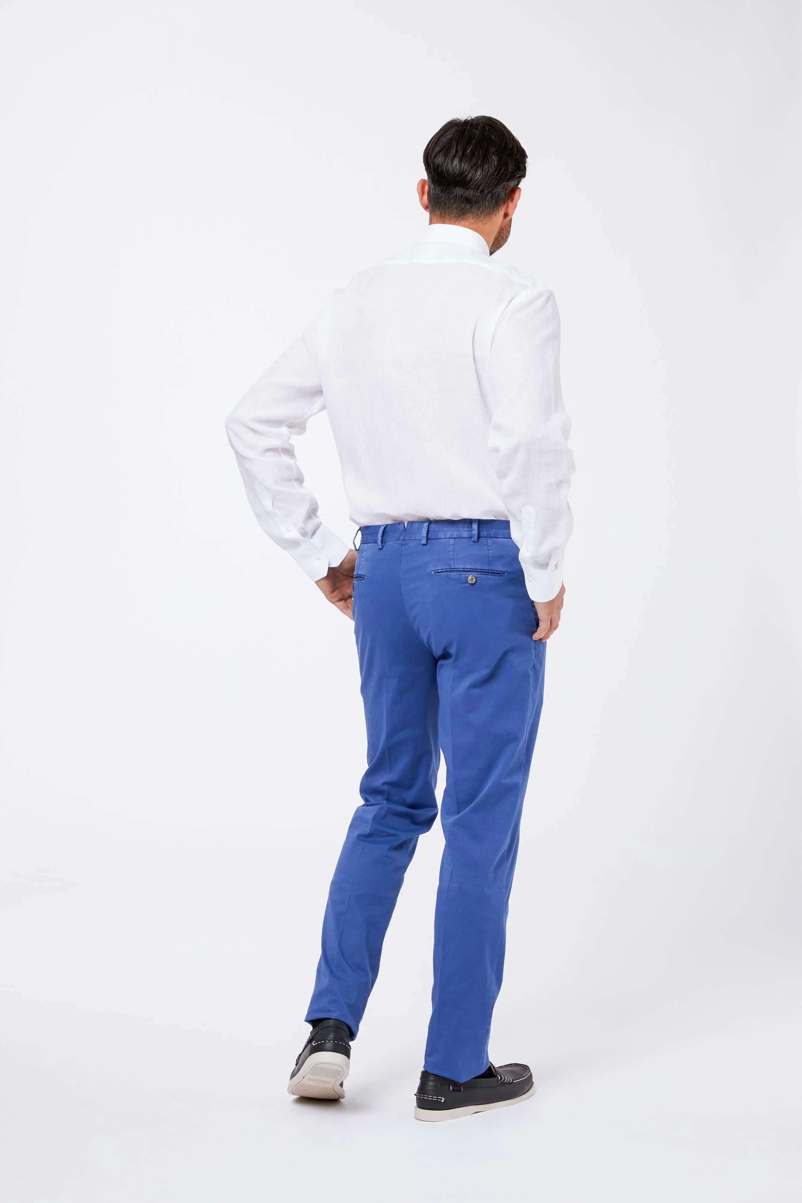 Camicia Bianca Lino Collo Mezzo Francese sold by principe di firenze product image thumbnail 4