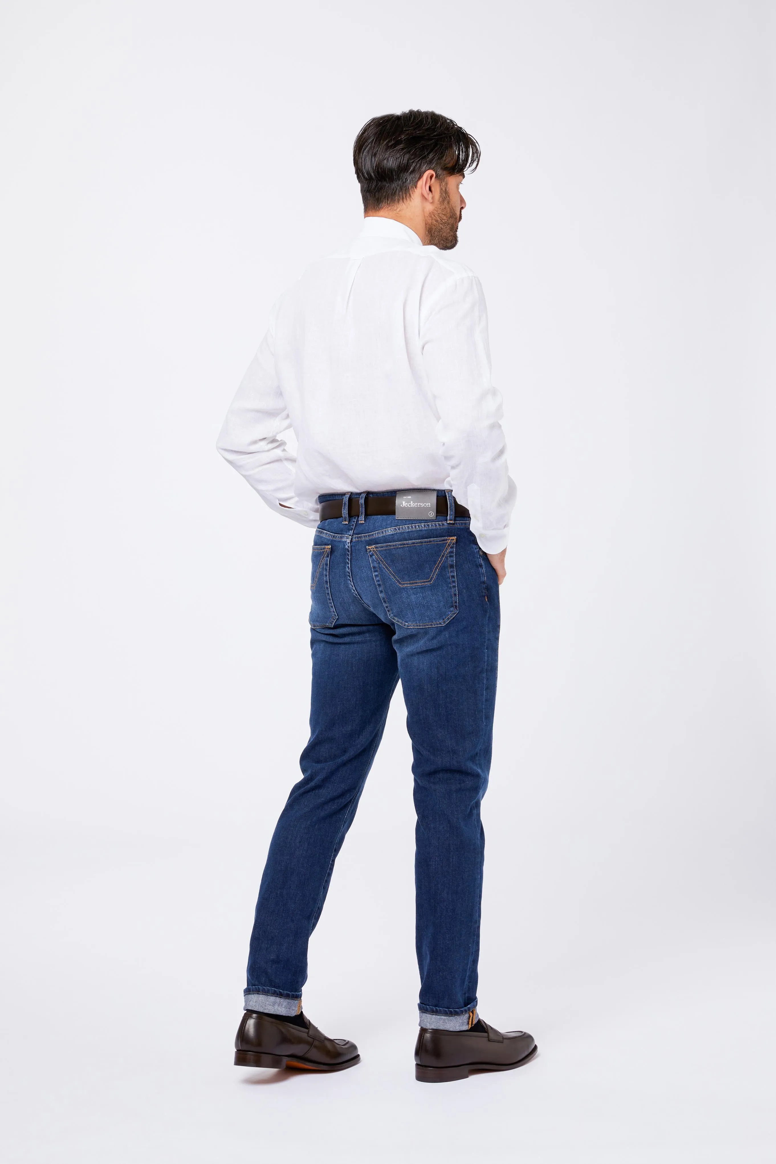 Camicia Bianca Lino Collo Button Down sold by principe di firenze product image thumbnail 2