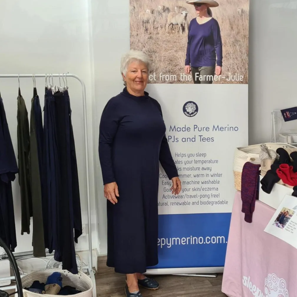 Women's Merino Nightie / Travel Dress sold by Sleepy Merino product image thumbnail 4