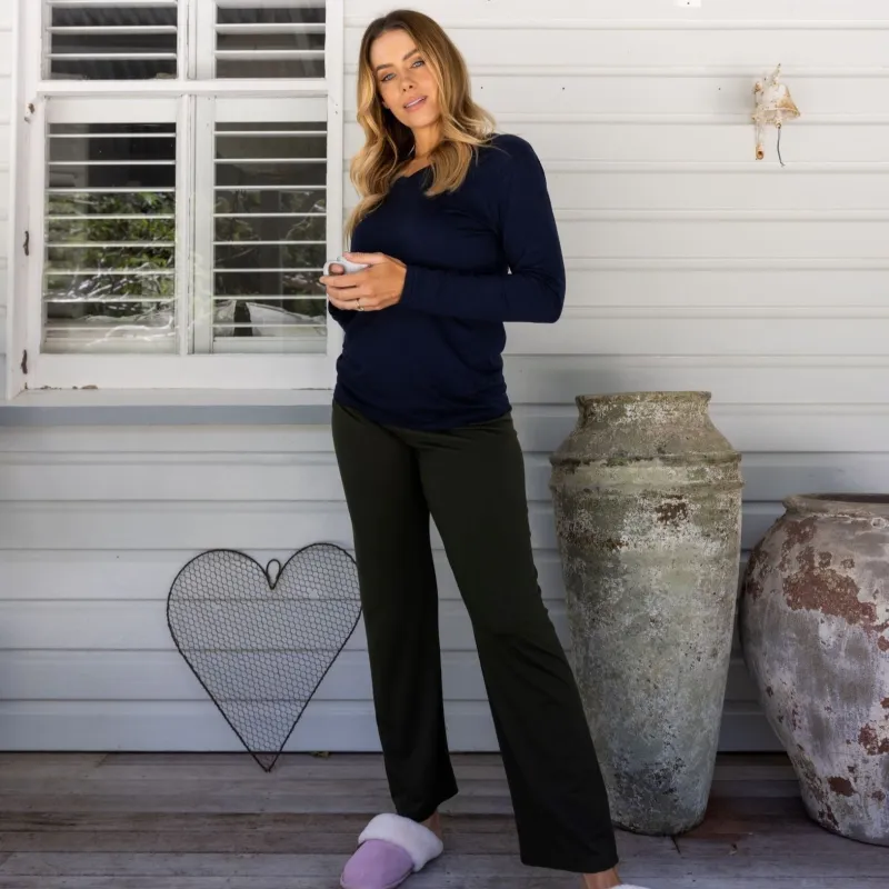 Women's Merino Pajama Pants sold by Sleepy Merino