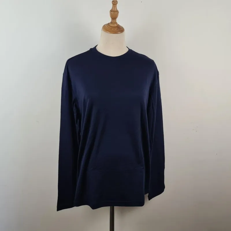 Women's Merino Long Sleeve Tee- Crew Neck sold by Sleepy Merino