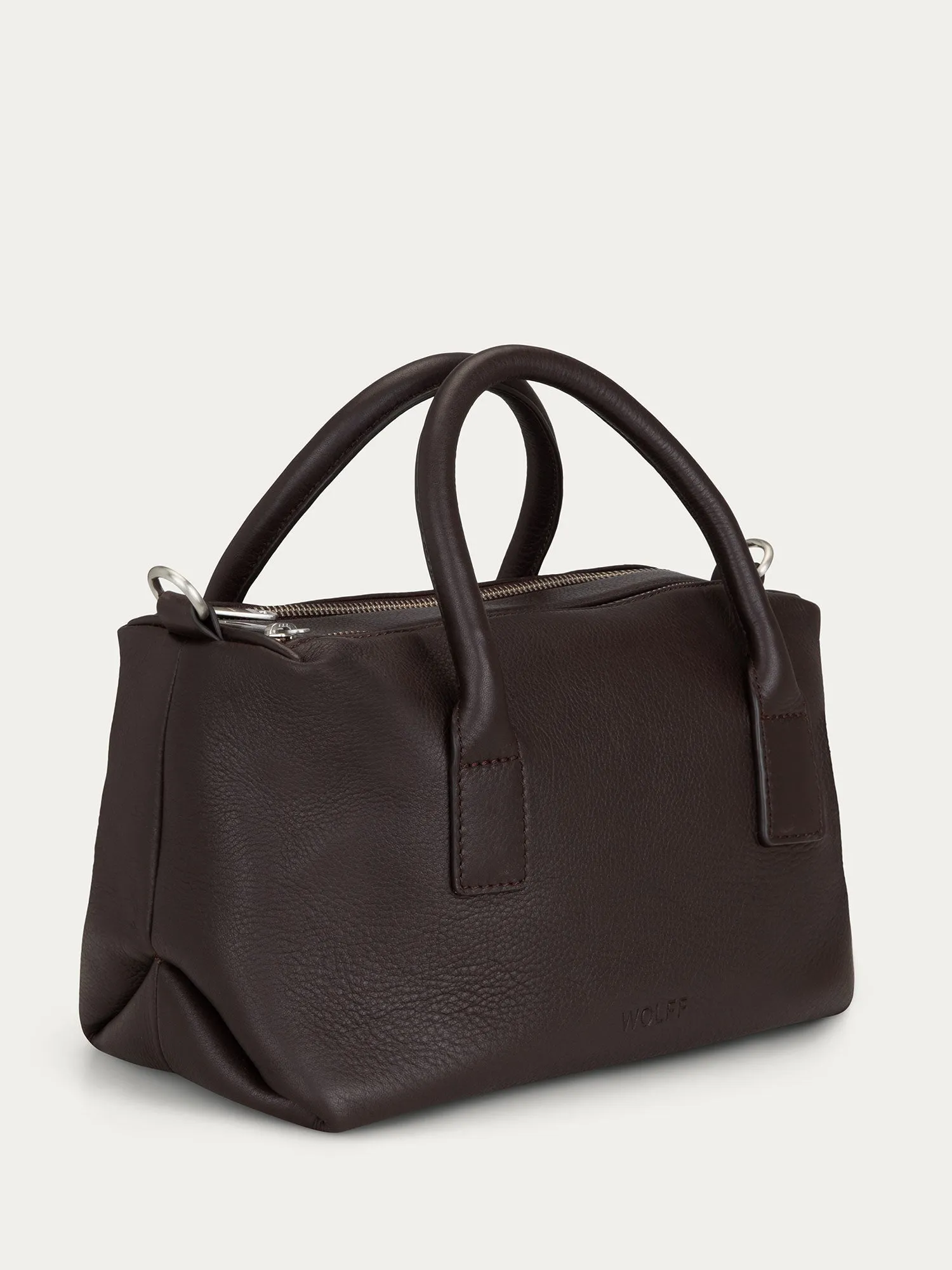 Boston Top Handle Bag — Chocolate sold by Wolff Studios product image thumbnail 3