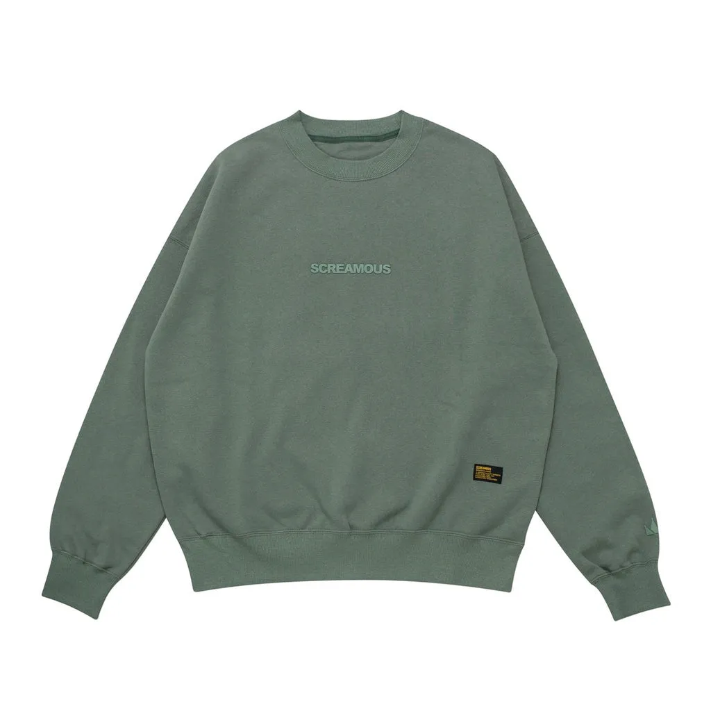 Sweater Crewneck OVERSIZED LEGEND TINY OLIVE sold by Screamous