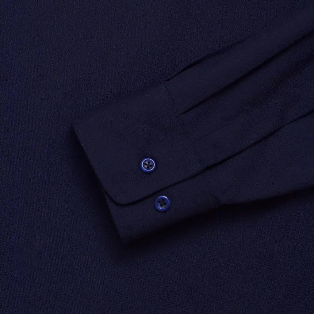 Longsleeve Shirt FORDEN NAVY BLUE sold by Screamous product image thumbnail 4
