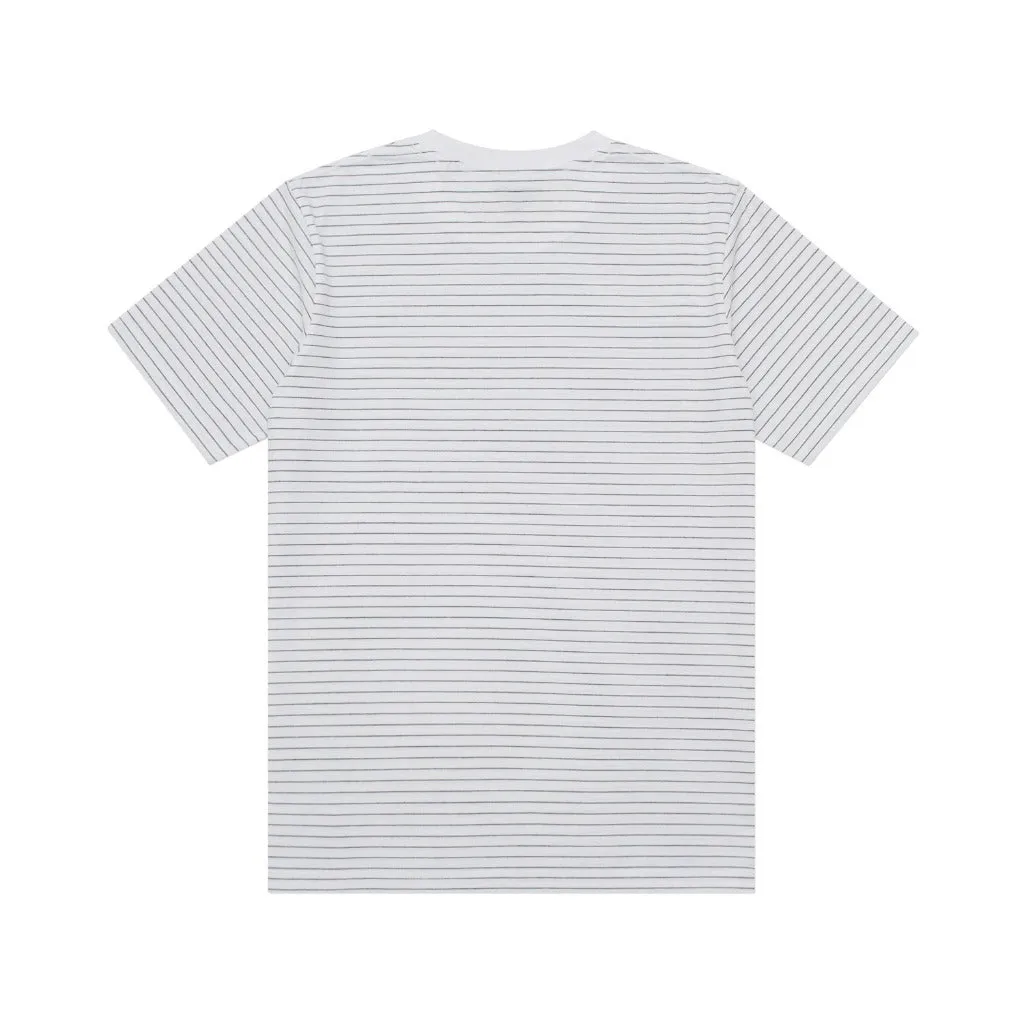 T-Shirt Stripe WEEZER WHITE BLACK sold by Screamous product image thumbnail 4