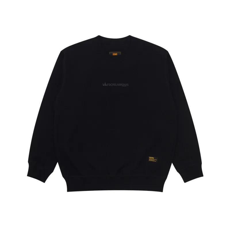 Sweater Crewneck LEGEND TINY ON BLACK BLACK sold by Screamous