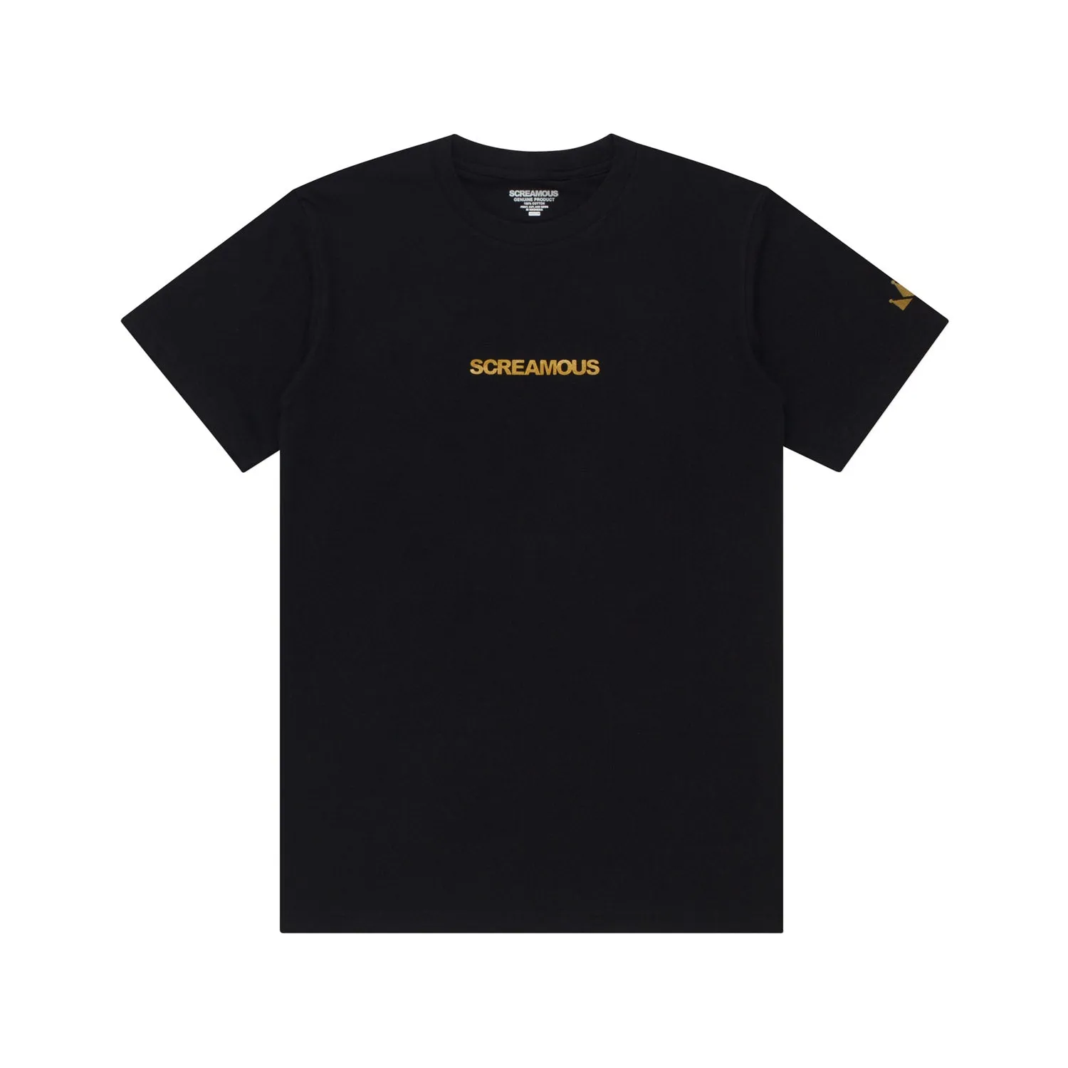 T-Shirt LEGEND TINY ON GOLD BLACK sold by Screamous