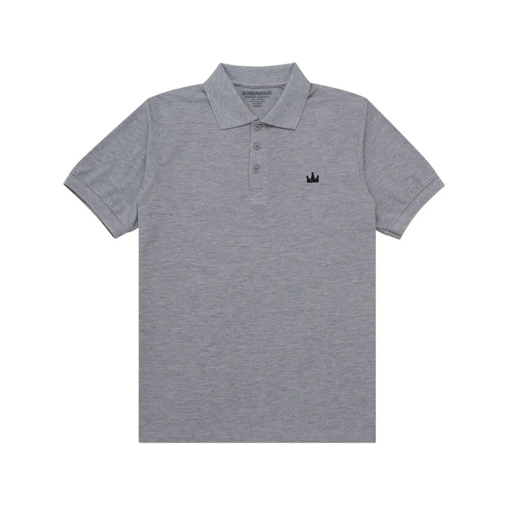Polo Shirt CROWN BLACK MISTY sold by Screamous