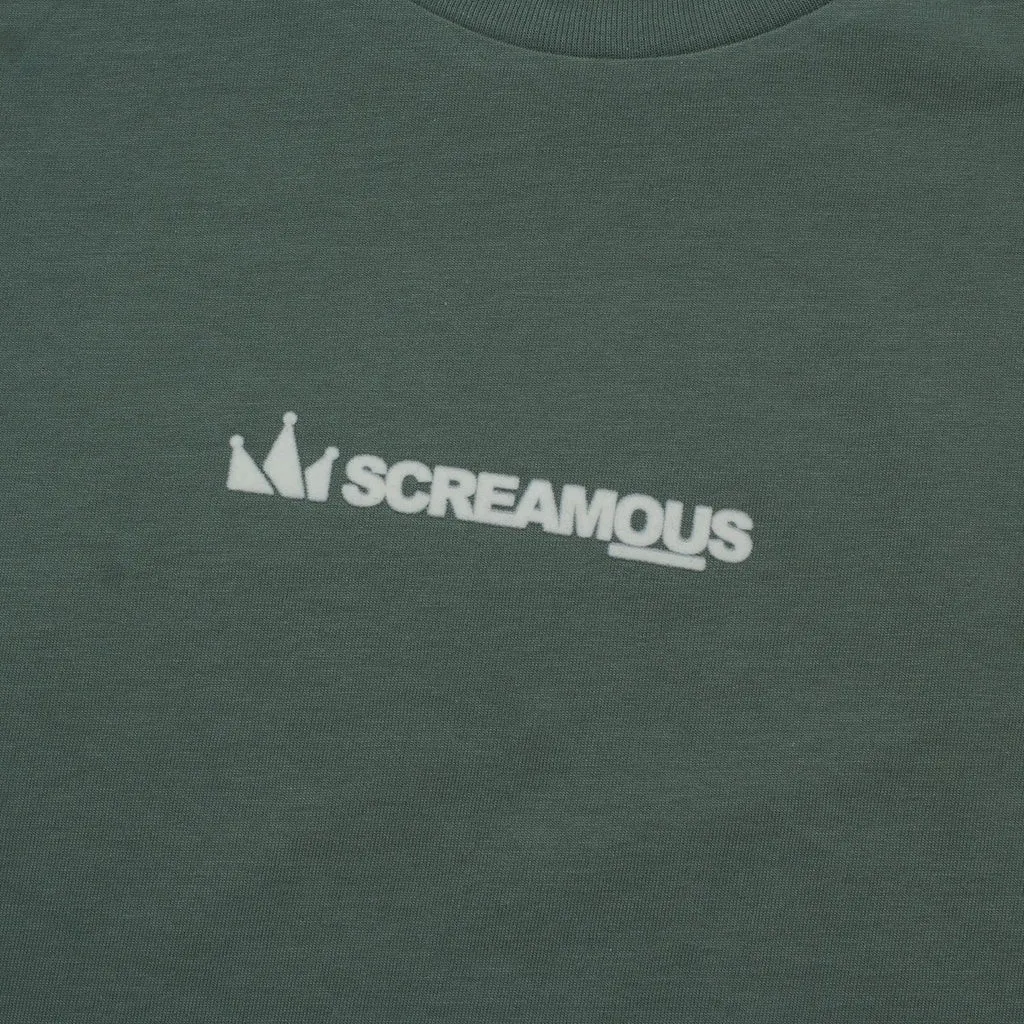 T-Shirt LEGEND TINY FLOCKING IVORY DARK GREEN sold by Screamous product image thumbnail 3
