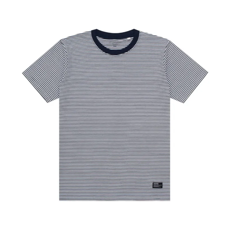 T-Shirt Stripe AKINS NAVY WHITE sold by Screamous