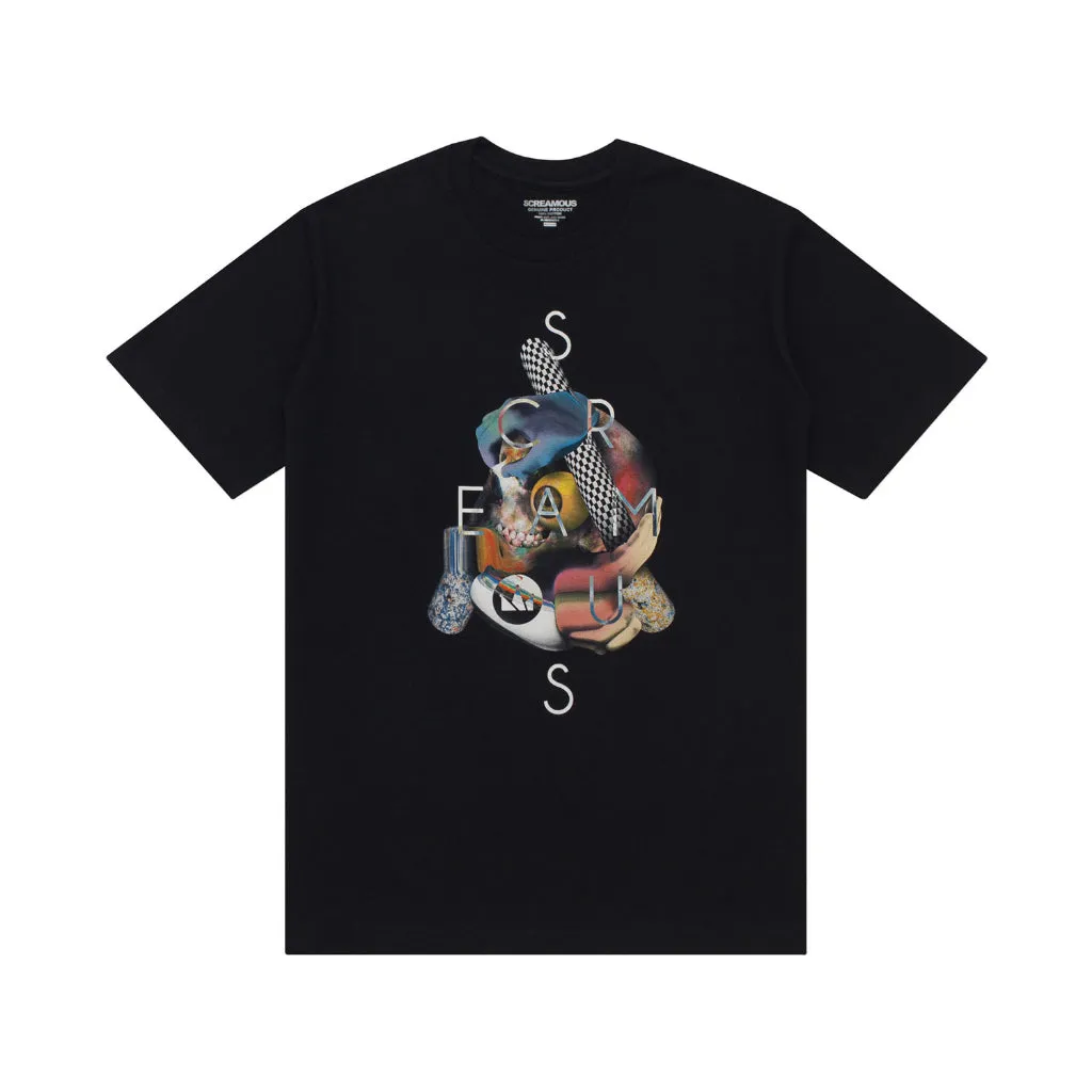 T-Shirt SKULL BLACK sold by Screamous product image thumbnail 5
