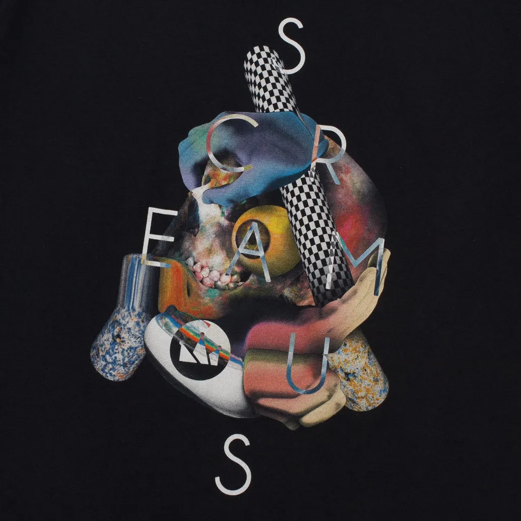 T-Shirt SKULL BLACK sold by Screamous product image thumbnail 2