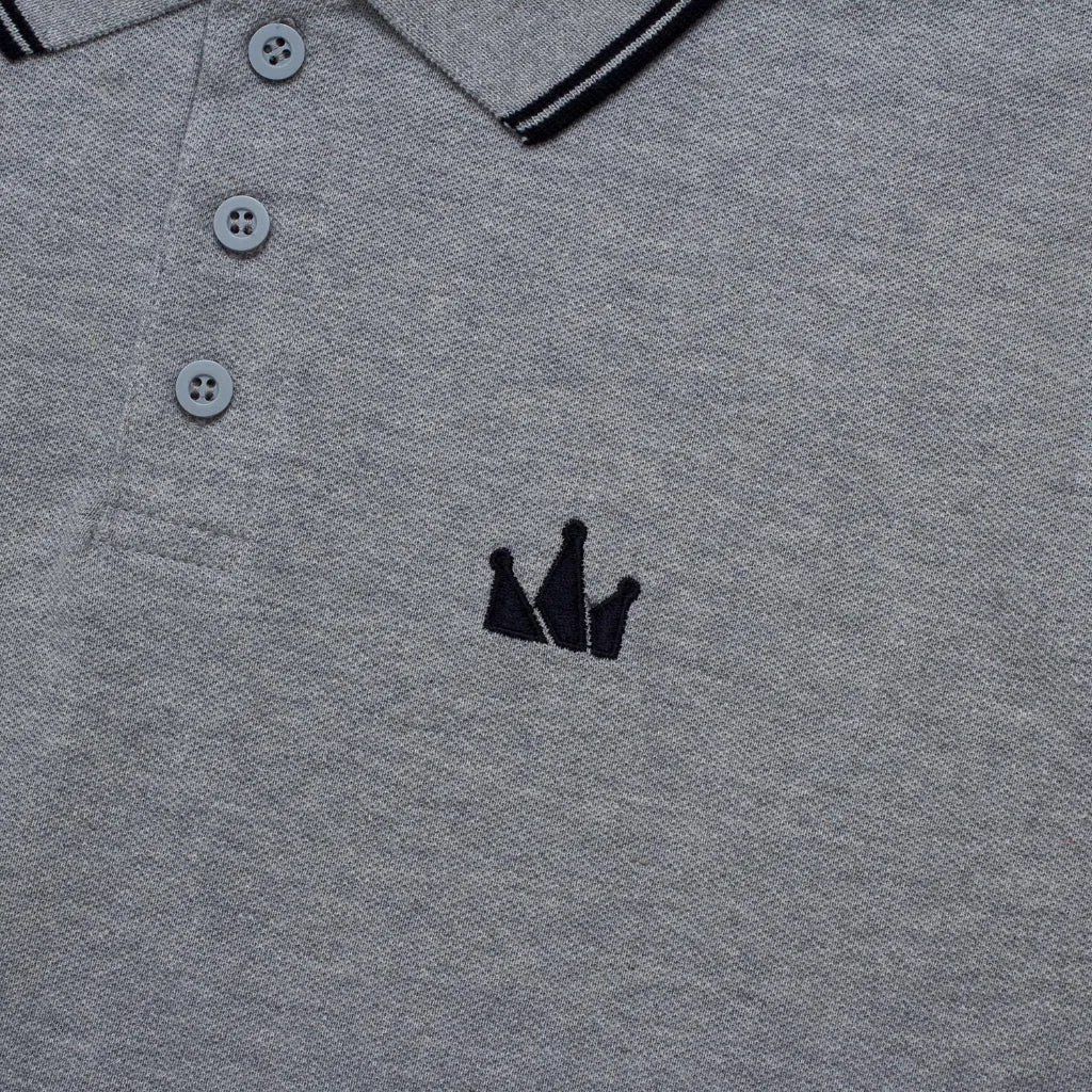 Polo Shirt CROWN LINE BLACK MISTY sold by Screamous product image thumbnail 3
