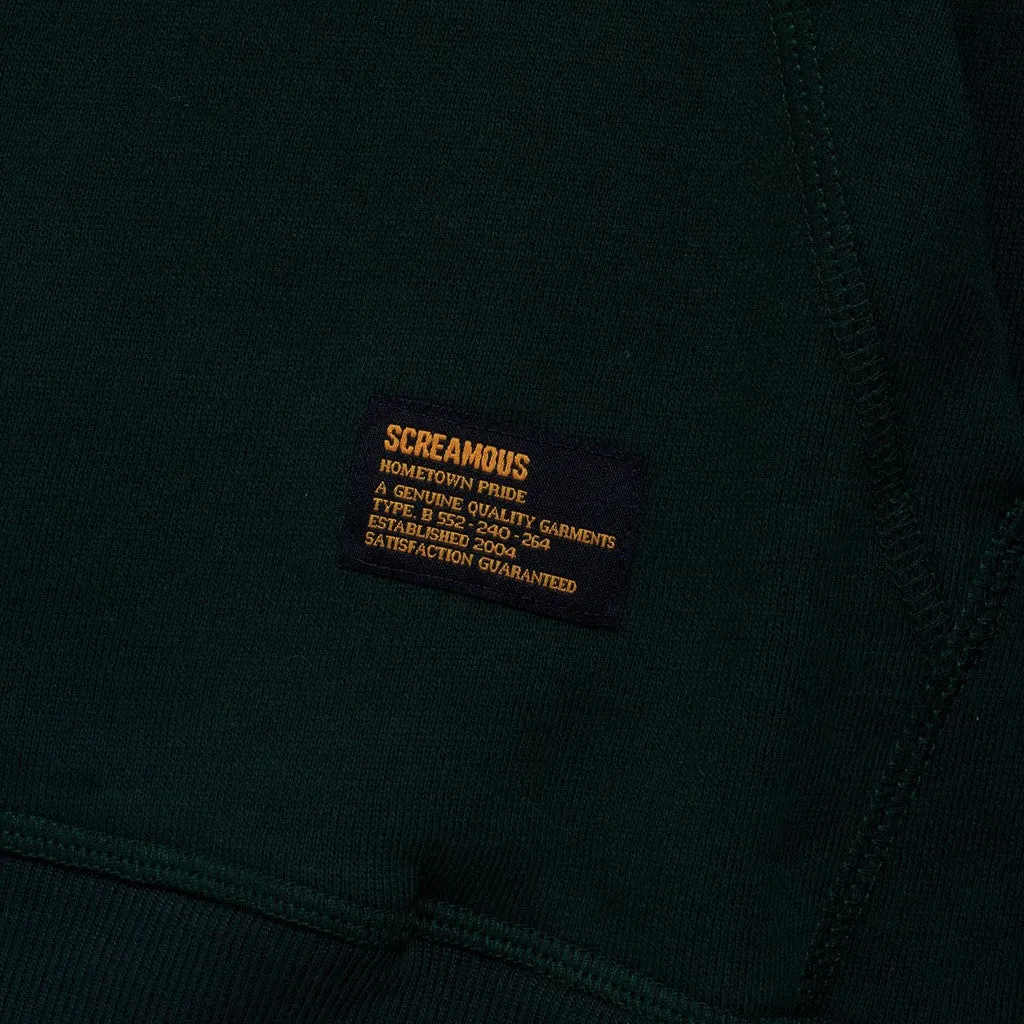 Hoodie SCRMSERIF FOREST GREEN sold by Screamous product image thumbnail 4